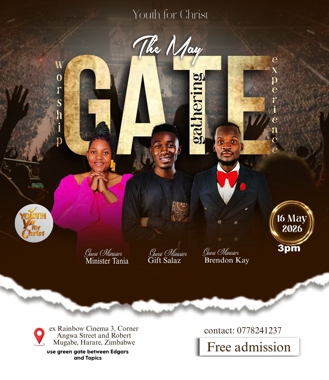 Youth For Christ program flyer 12